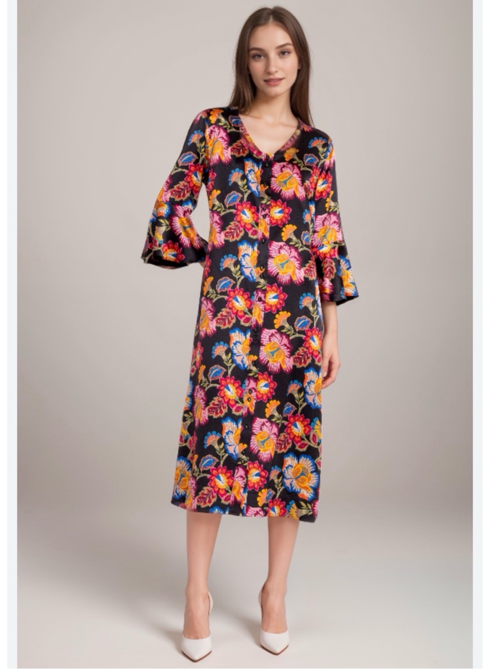 JOHNNY WAS SIDONIA BUTTON
FRONT DRESS
